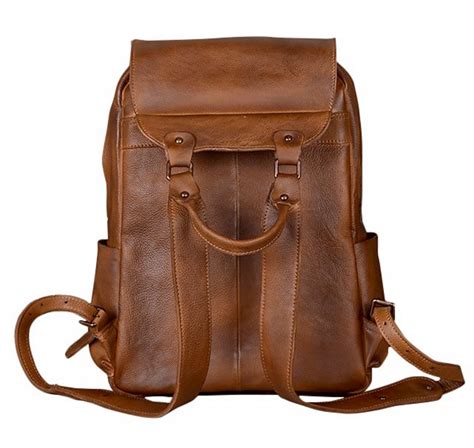 genuine leather backpack diaper bag